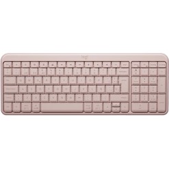 Teclado Logitech Bluetooth K250 Pebble Rose