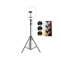 Aro luz 30cm + trípode 2.10 m