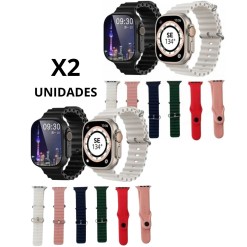 Reloj Smartwatch Ultra + 7 mallas ( PROMO 2 UNIDADES)