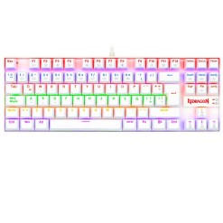 Teclado Redragon Kumara K552 Rainbow Blanco