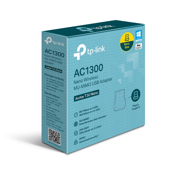 TP-LINK AC1300 Archer T3U Nano