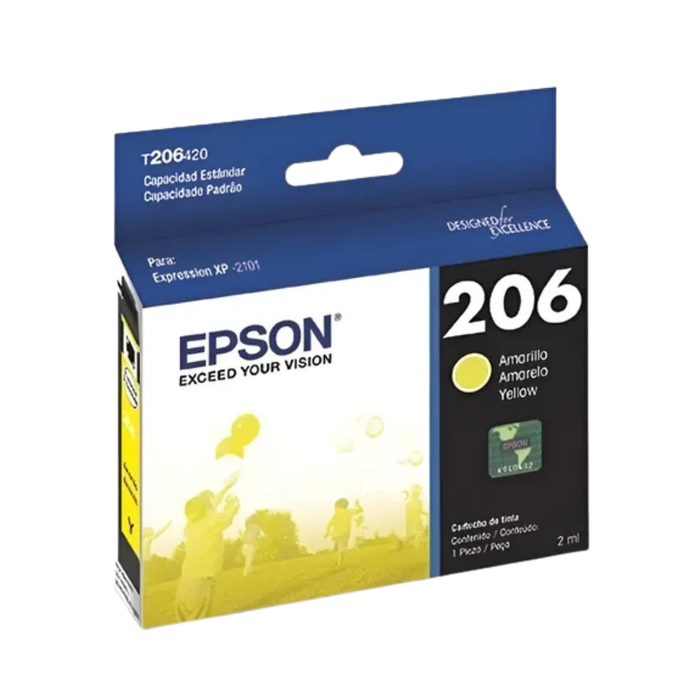 Cartucho original para Epson 206 amarillo
