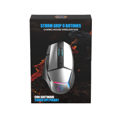 Mouse gamer Raptor storm grip 9 botones wireless RGB