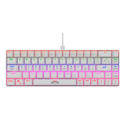 Teclado Raptor Fireclaw M68WH Mecanico Retroiluminado Red Outemu