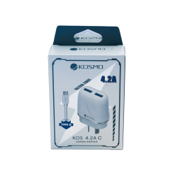 Cargador USB-C Kosmo 4.2A carga rápida