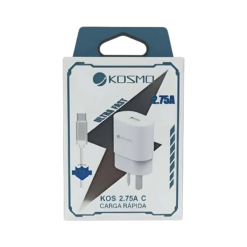 Cargador USB-C Kosmo 2.75A carga rápida